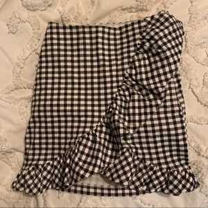 LF gingham skirt